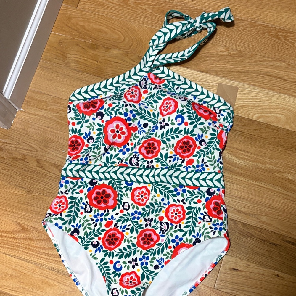 Boden Vibrant Floral One Piece Swimsuit